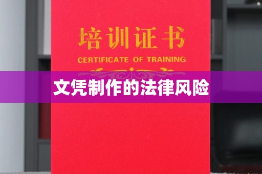 东乡文凭制作的法律风险