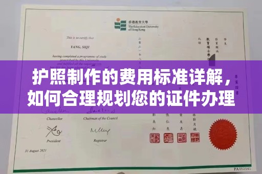 东乡护照制作的费用标准详解，如何合理规划您的证件办理预算