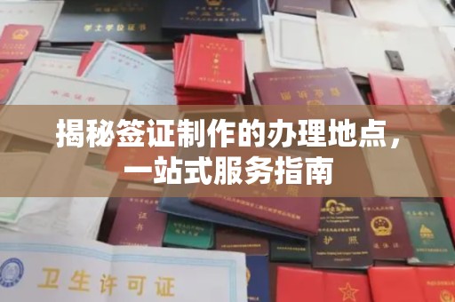 东乡揭秘签证制作的办理地点，一站式服务指南