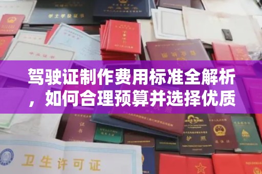 东乡驾驶证制作费用标准全解析，如何合理预算并选择优质服务？